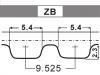 Courroie crantée Timing Belt:636355