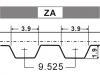 Steuerriemen Timing Belt:14400-PC0-004